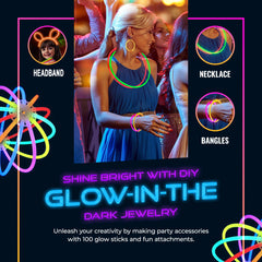 HSGUS glow bracelet creation kit for personalized party jewelry