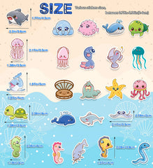 HSHFAMIIY holiday-decor stickers add whimsy to gifts and crafts.