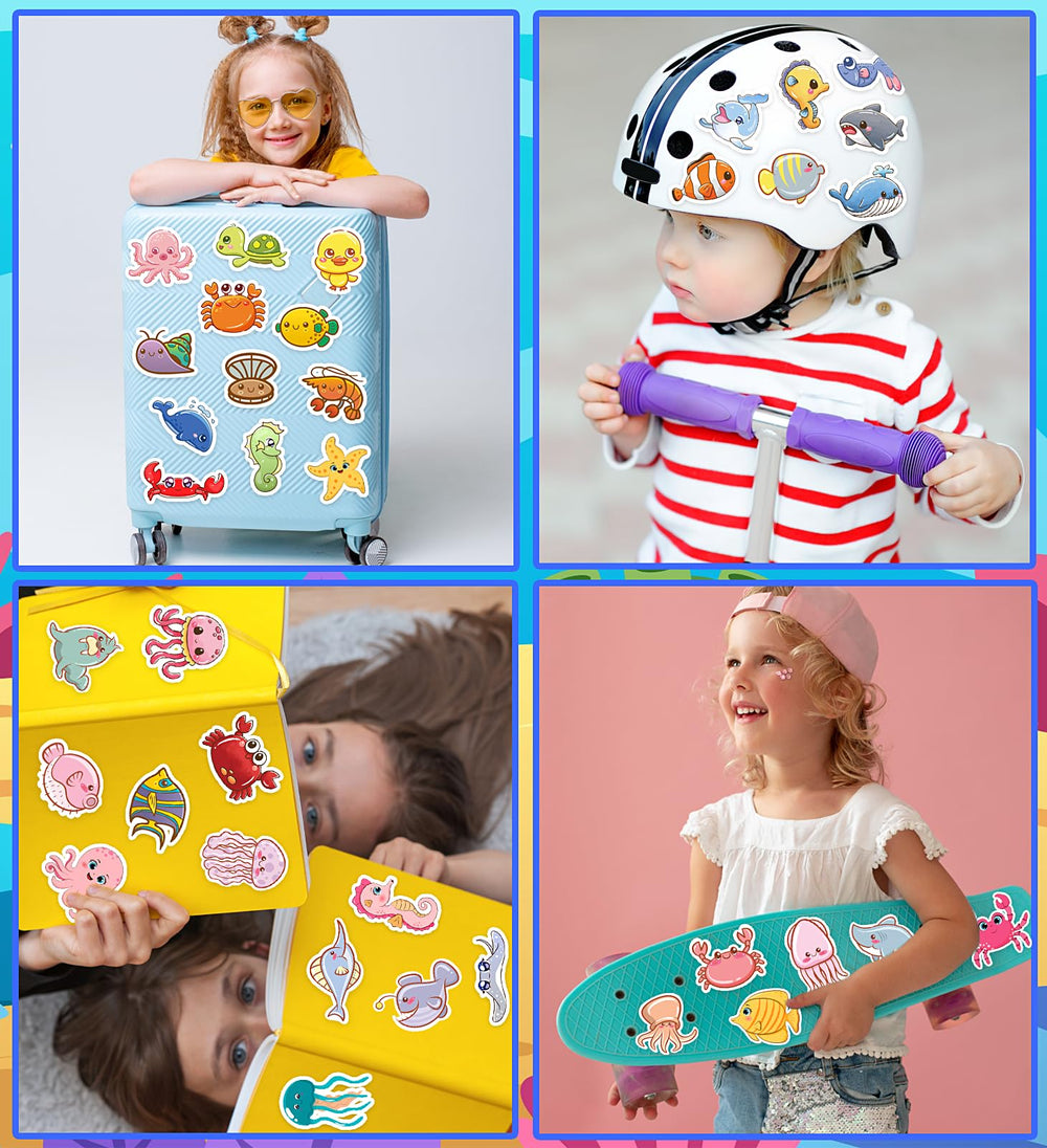 HSHFAMIIY ocean-animals classroom-stickers support rewards and learning.