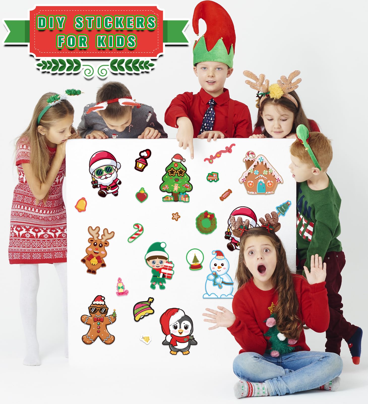 HSHFAMIIY Santa Claus designs spark festive cheer on cards.