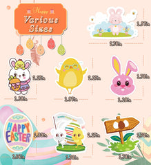 HSHFAMIIY Easter stickers chicks design fun for classroom activities and rewards