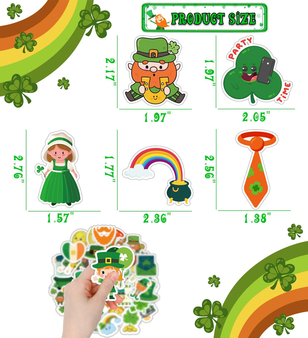 HSHFAMIIY Shamrock-design stickers offer festive decor and kid-friendly fun.