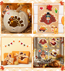 HSHFAMIIY Classroom-friendly turkey stickers for rewards and activities.