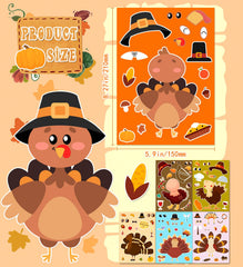 HSHFAMIIY Thanksgiving stickers for party decor and table decorating.