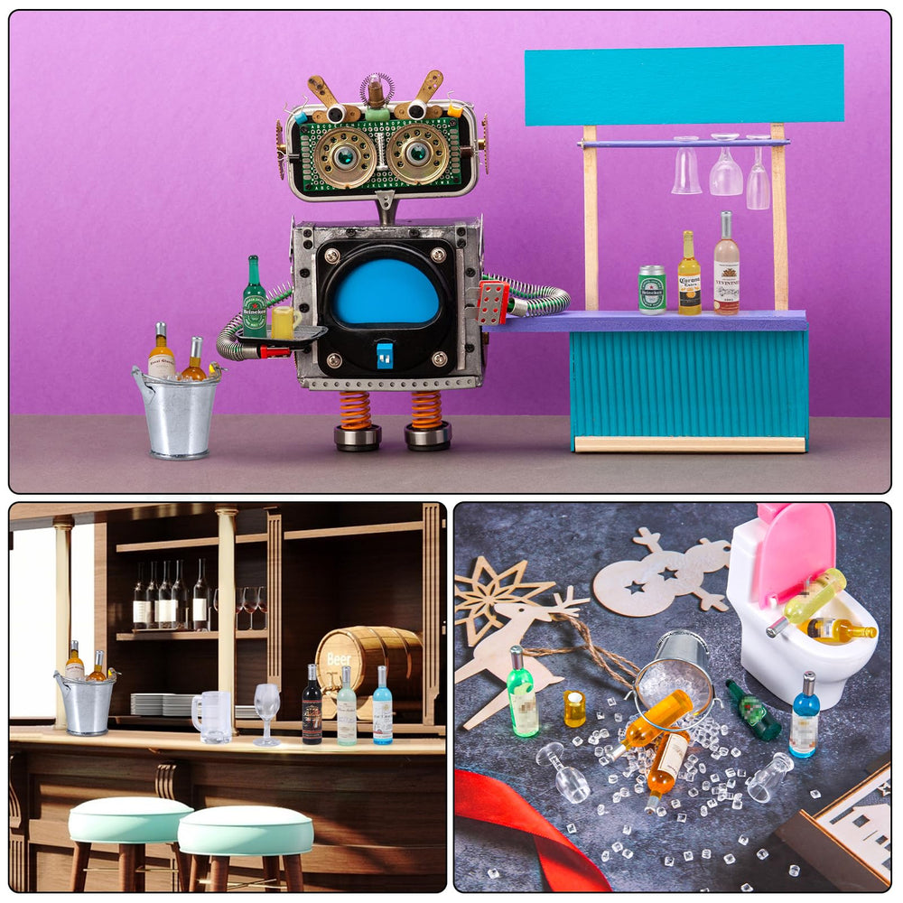 HSJH DIY tableware set for creative dollhouse setups