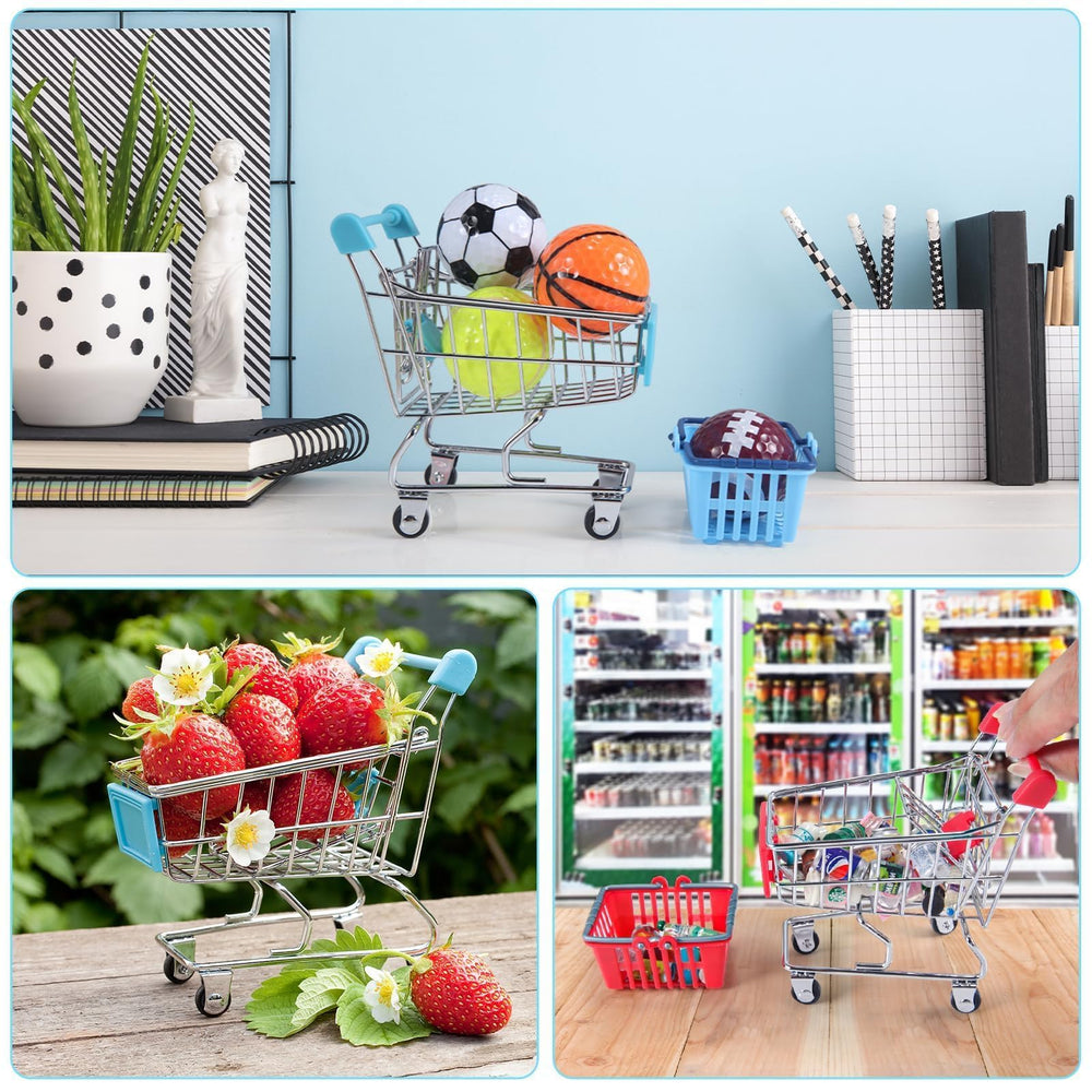 HSJH mini shopping basket—compact storage for small toys and crafts