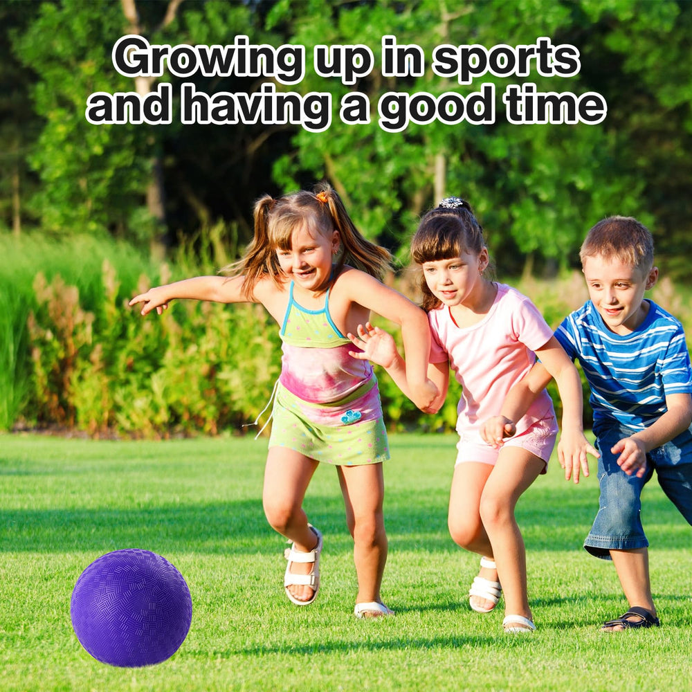 HSLCGF vibrant purple balls improve visibility during play.