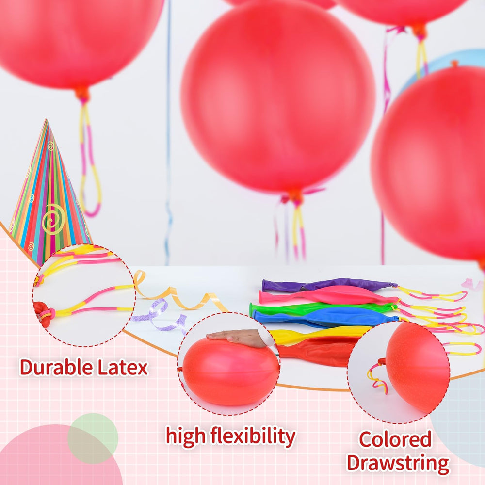 HSLCGF red punching balloon inflates easily for quick setup at parties.