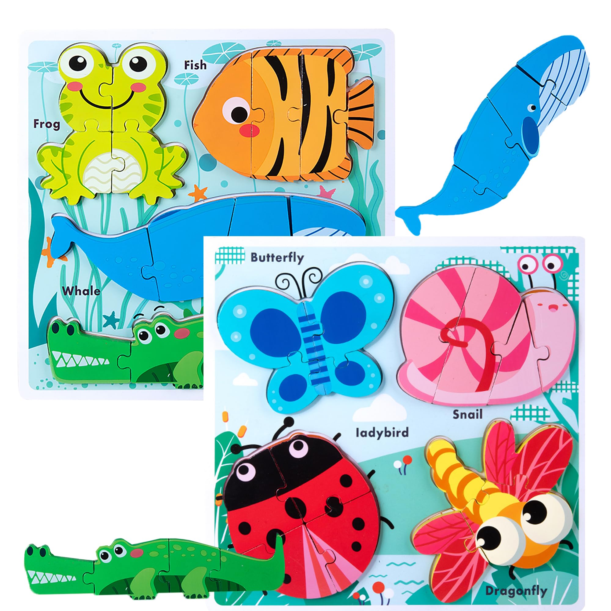 HT HONOR Montessori puzzle board enhances matching skills in toddlers.
