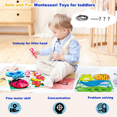 HT HONOR wooden learning toy supports self-correcting play and independent problem solving.