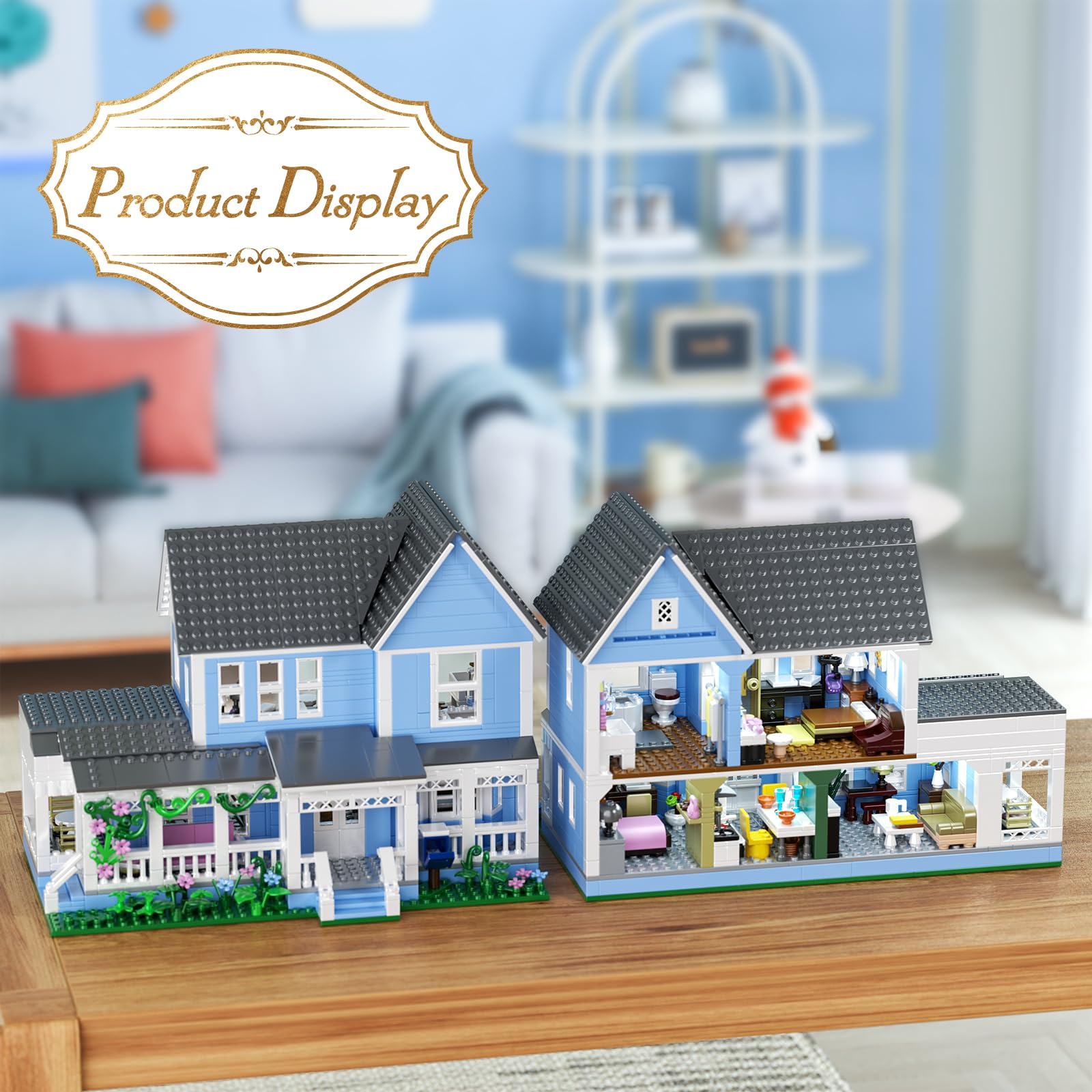 HTOWPMLS Gilmore House block figures with gift box for fan collectibility