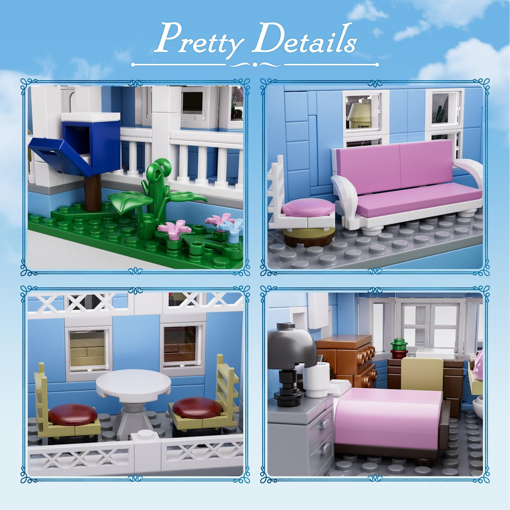 HTOWPMLS Gilmore House block set kitchen and dining area for cozy scenes