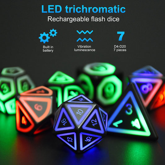 HTPOW LED D4 die glows softly for precise readability.