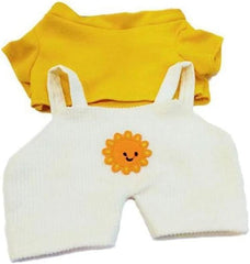 Htppzjr white-yellow duck outfit with an adorable overall skirt, ideal for quick dress-ups.