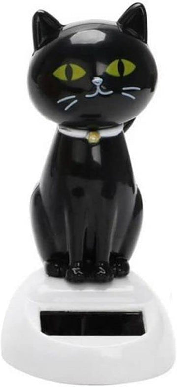 Htppzjr solar cat toy doll dancing on the dashboard for a playful, eco-friendly display
