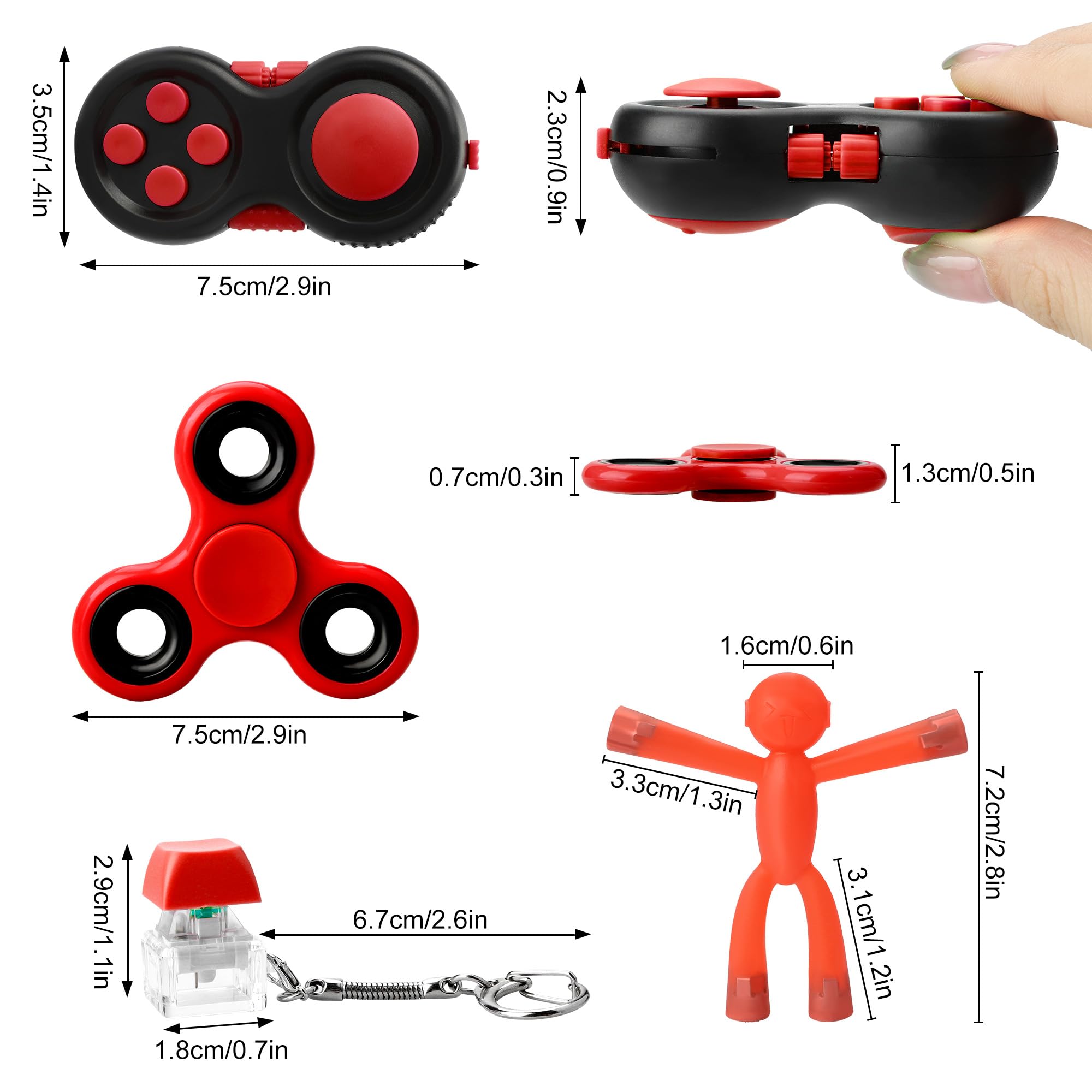 HTSHO fidget pad provides tactile stimulation for on-the-go concentration.