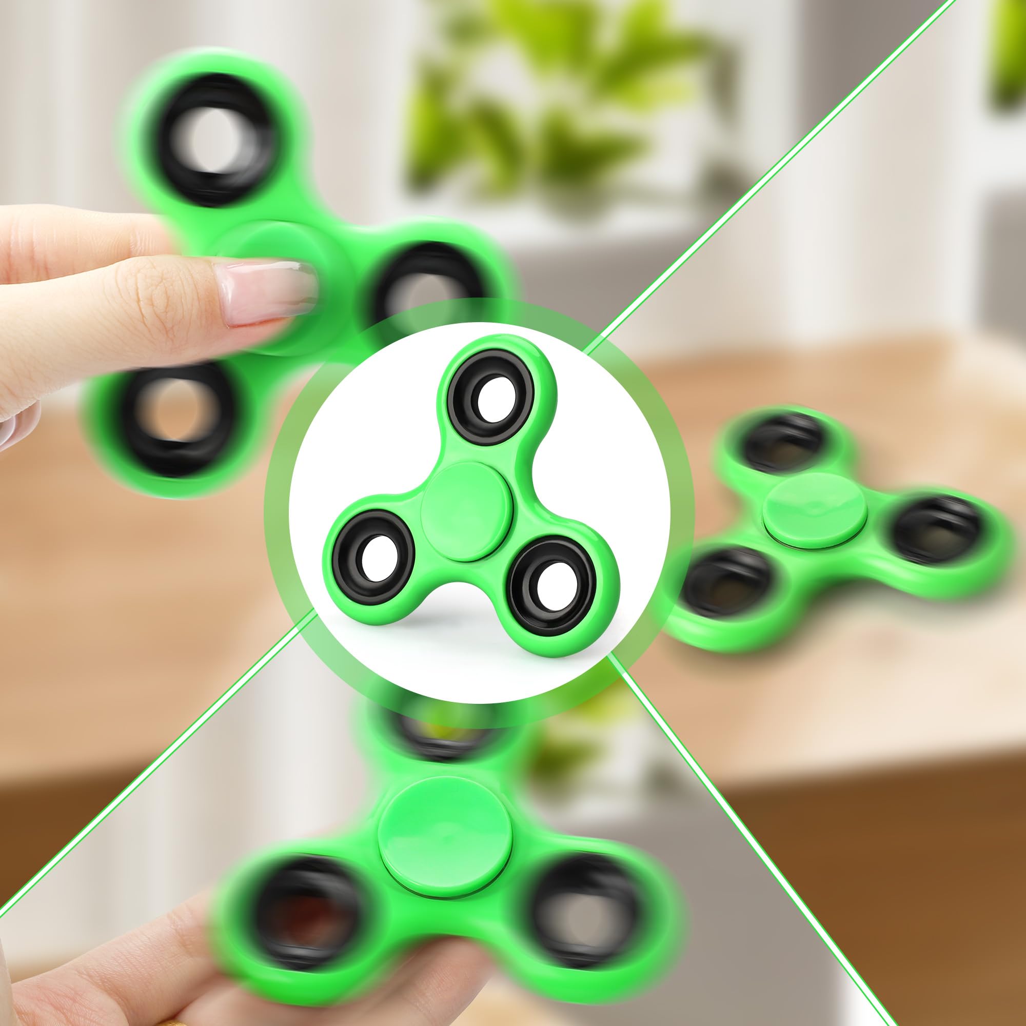 HTSHO fridge magnet man-1 green for sensory play