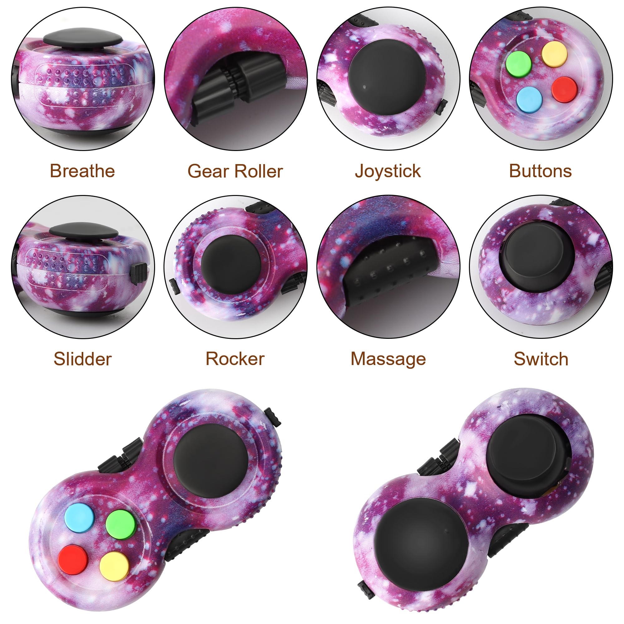HTSHO keyboard fidget keychain portable stress relief on the go.