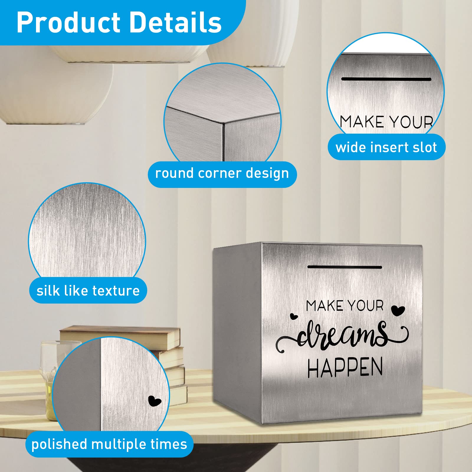 HuaArt piggy bank makes a thoughtful gift to start saving goals.