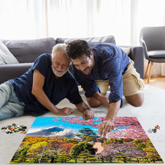 HUADADA 1000-piece puzzle durable recycled paper supports long-lasting sessions