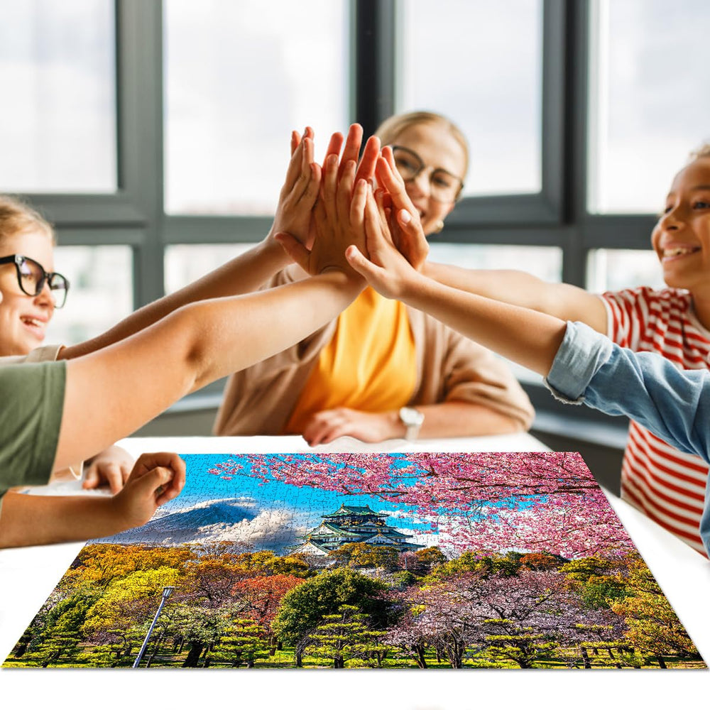 HUADADA 1000-piece puzzle educational, colorful art for home decoration