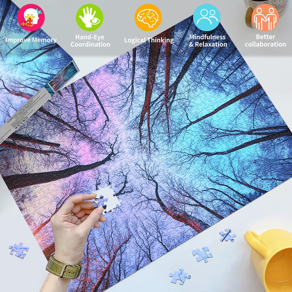 HUADADA adult puzzle box and poster aid efficient, guided assembly.