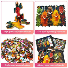 HUADADA artist-designed puzzle artwork detail for brain-teasing moments