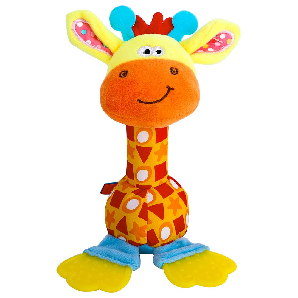 HUADADA Baby Soft Rattle close-up showing plush texture for soothing play