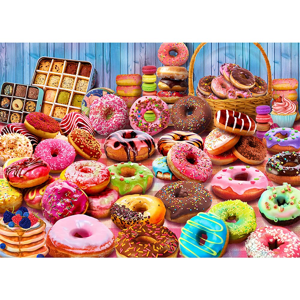 HUADADA donuts puzzle interlock close-up for precise alignment