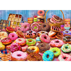 HUADADA donuts puzzle interlock close-up for precise alignment
