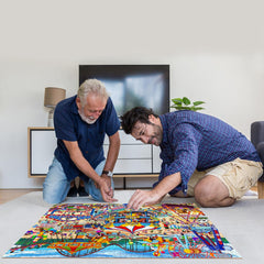 HUADADA family-friendly puzzle promotes connection through collaborative play and shared focus