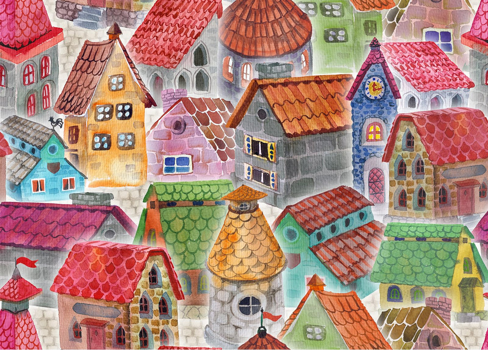 HUADADA jigsaw 1000-piece House Poster – immersive sessions and vivid wall art.