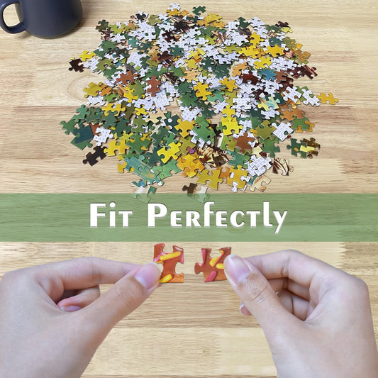 HUADADA puzzle shows back-letters quadrants to guide placement for easier starting steps