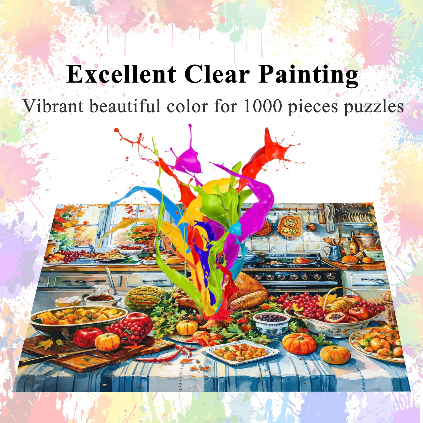 HUADADA puzzle finishes to a poster-size image suitable for wall display