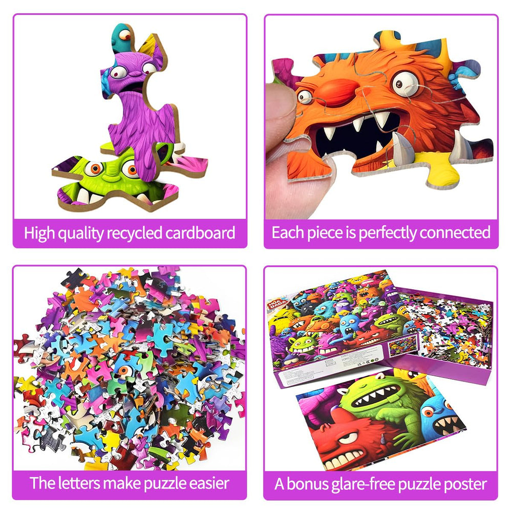 HUADADA puzzle uses premium recycled material for durable play