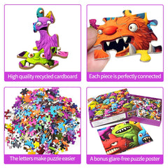 HUADADA puzzle uses premium recycled material for durable play