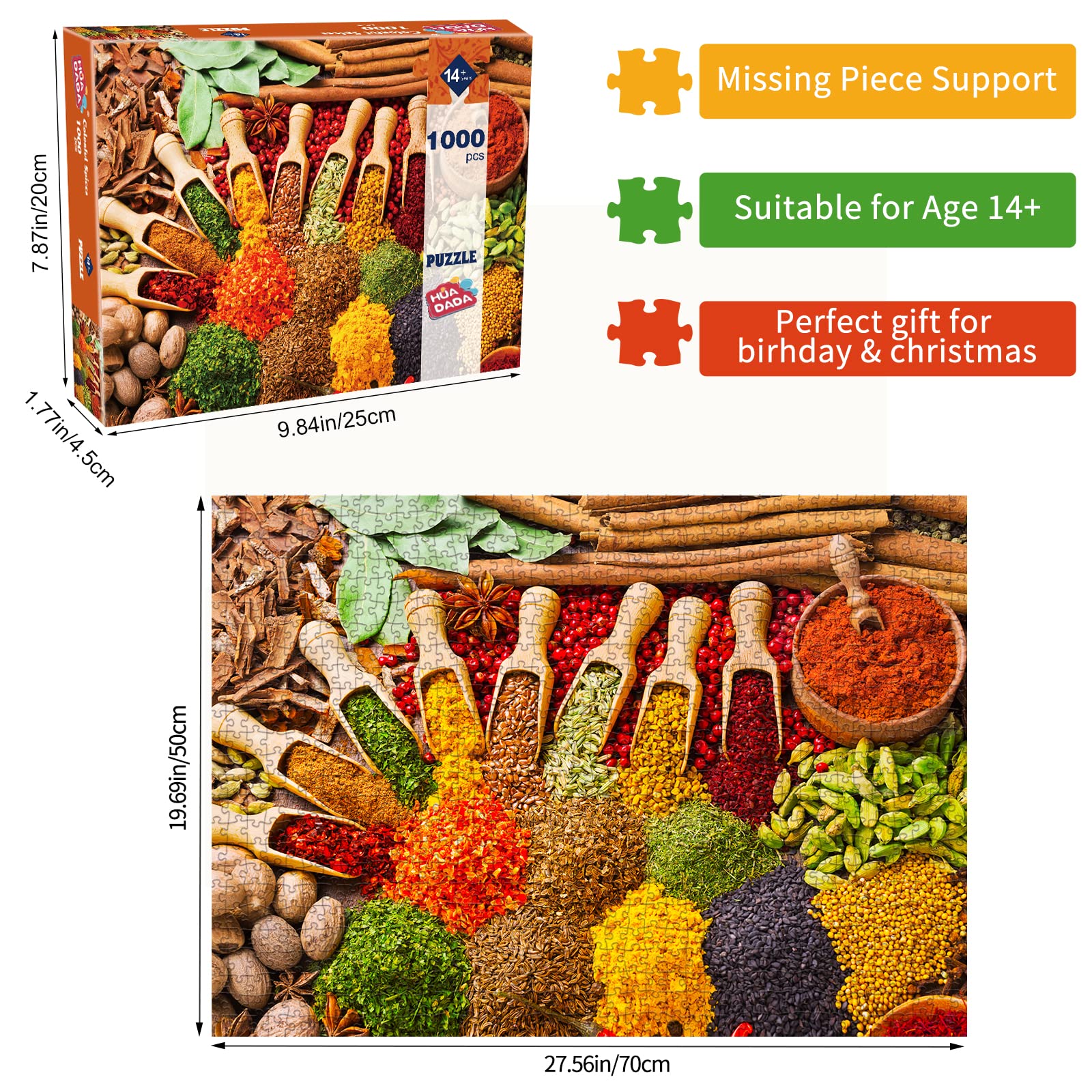 HUADADA puzzle on table ready for relaxing mindful activity