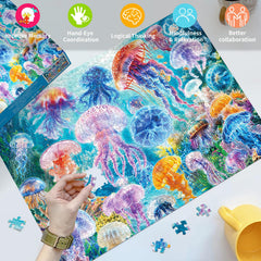 HUADADA puzzle box and poster showing gift-ready packaging and planning aid