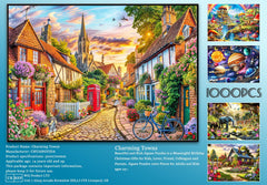 HUADADA puzzle box front displays artwork and 1000-piece count