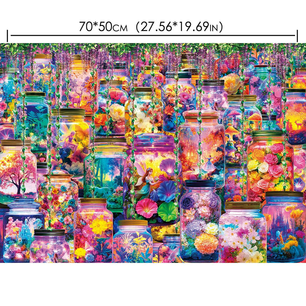HUADADA puzzle poster guide helps visualize progress during assembly