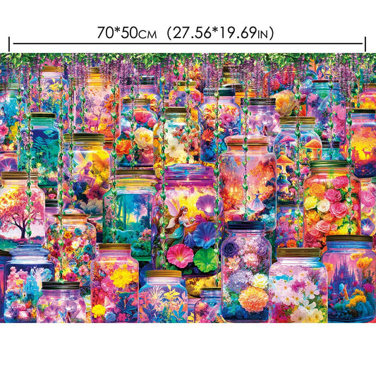 HUADADA puzzle poster guide helps visualize progress during assembly