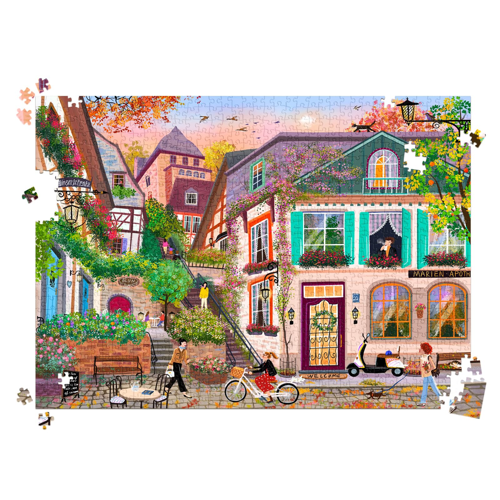 HUADADA adult puzzle size 70x50 cm fits a satisfying group session.
