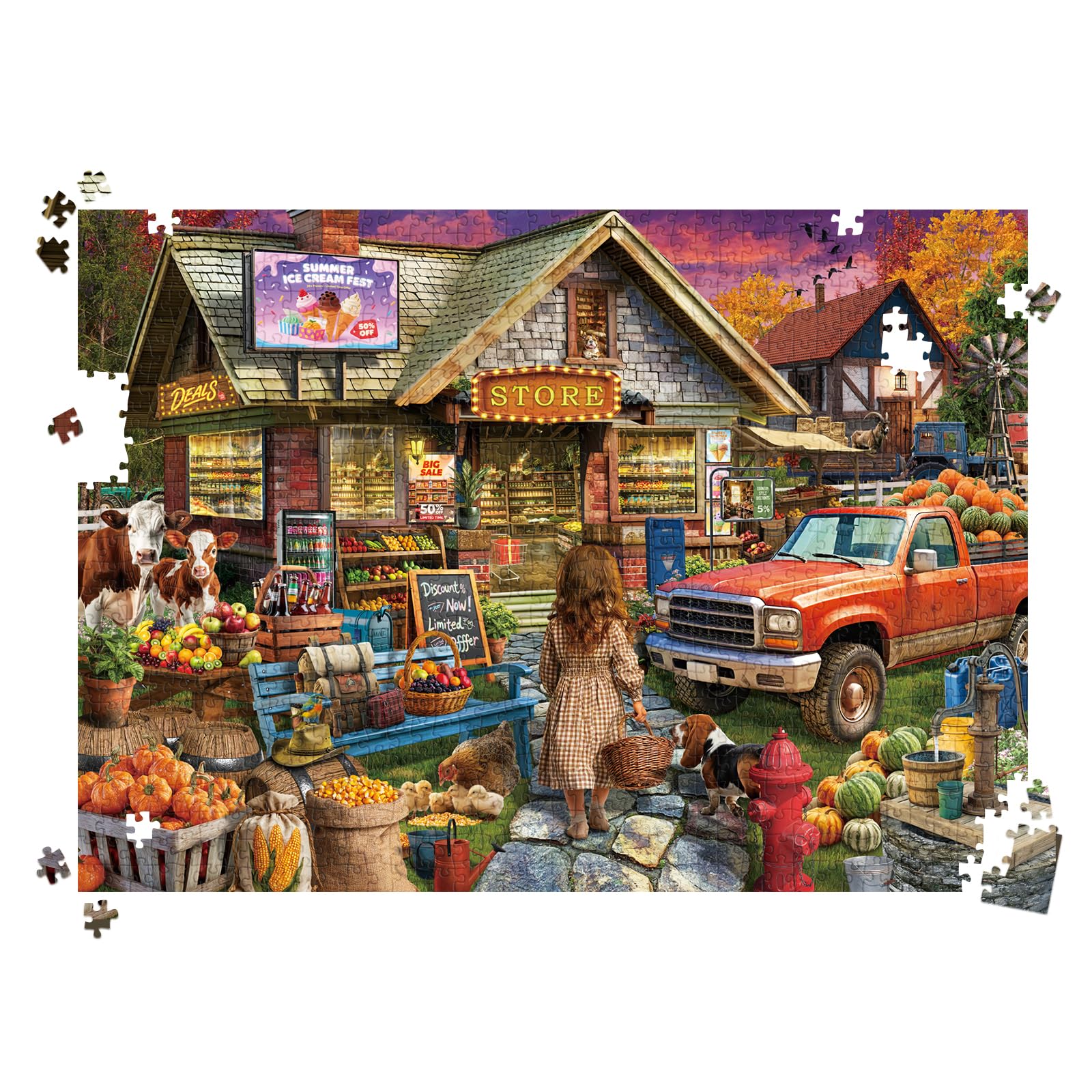 Gift-ready HUADADA puzzle packaging, perfect for birthdays and holidays.