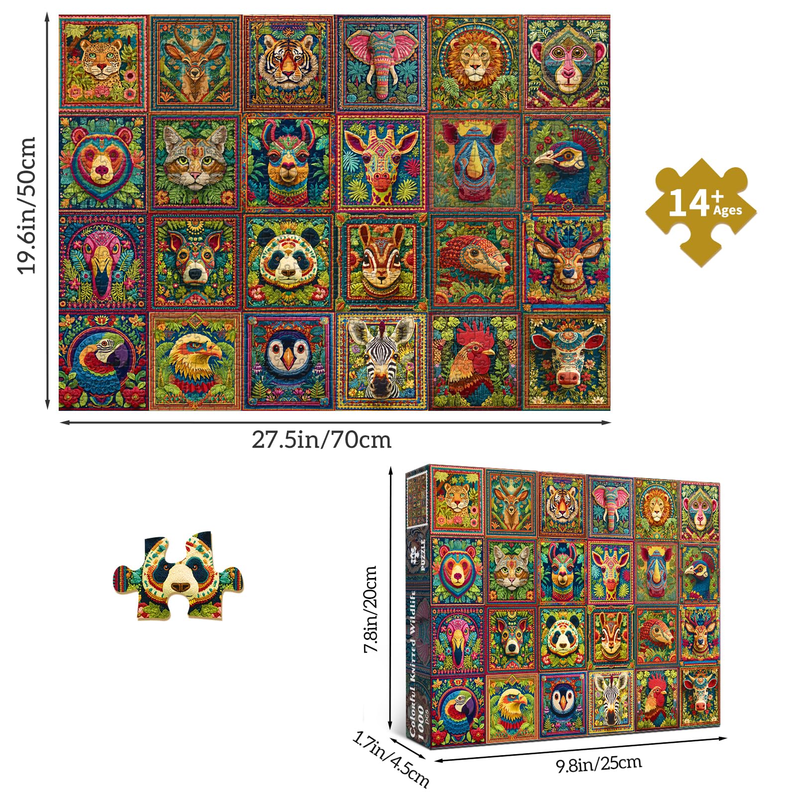 HUADADA puzzles gift packaging ideal for birthdays and holidays