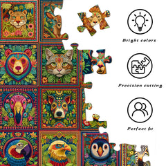 HUADADA puzzles grey-card material offers crisp cuts and smooth edges