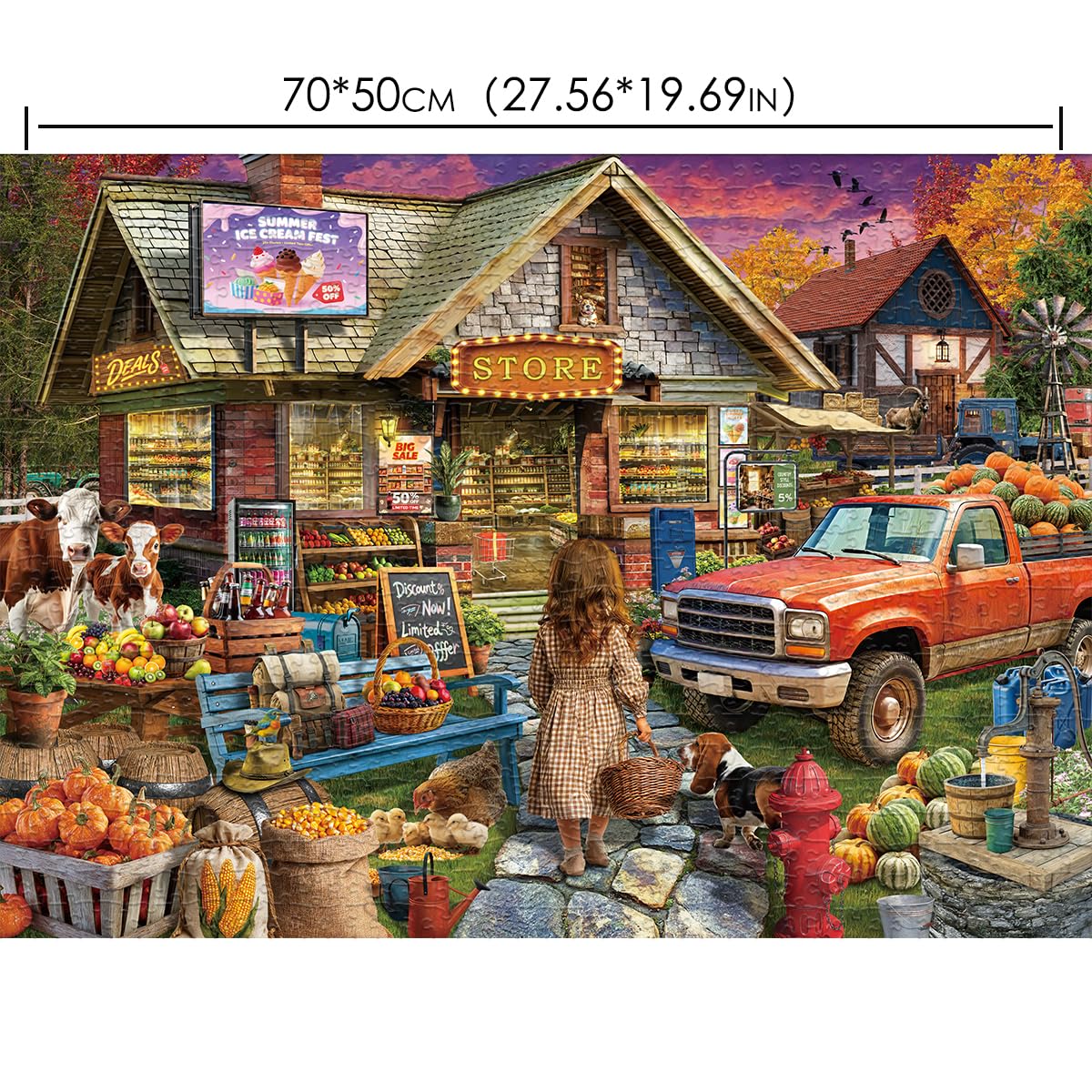 HUADADA top grey card material close-up highlights premium puzzle quality.