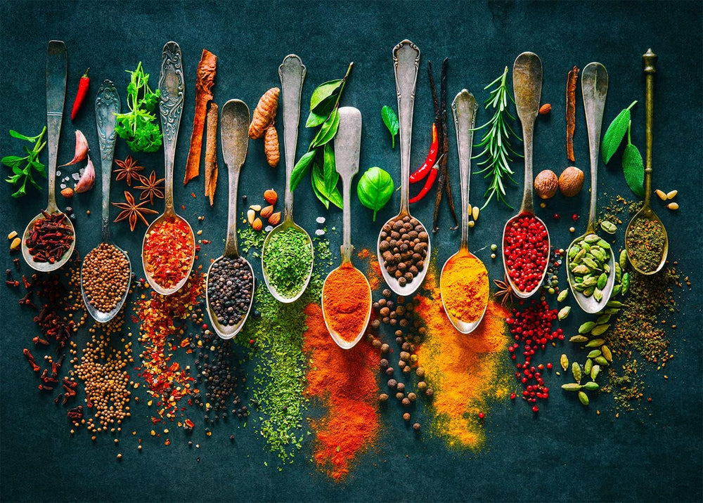 HUADADA World Spices 1000-piece puzzle cover art for engaging evenings