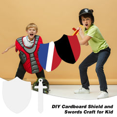 Huaerle kids painting shields for colorful customization