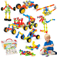 Huaker Stem Building Toys 125-piece set for creative play and learning.