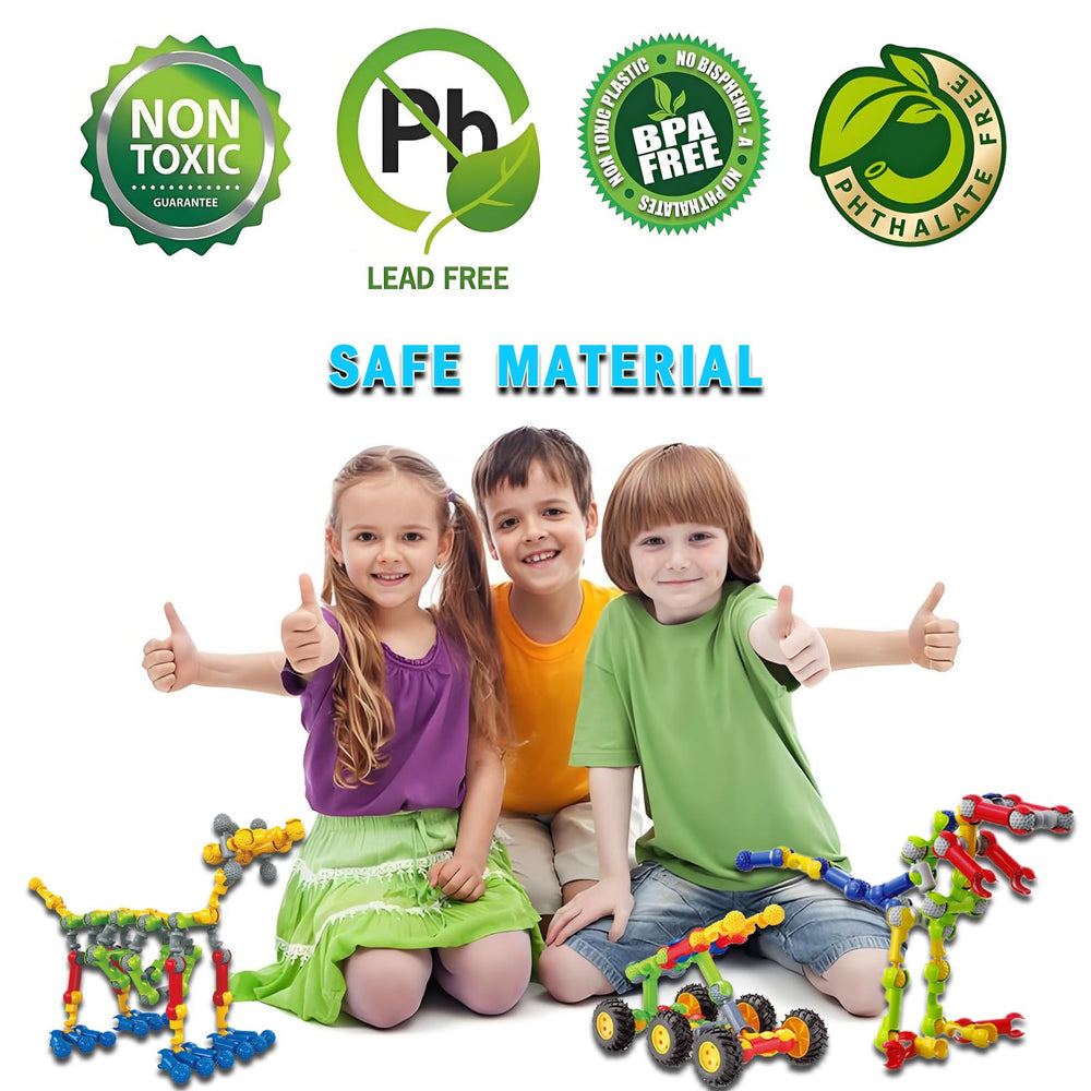 Huaker Stem Building Toys dinosaurs model strengthens fine motor planning.
